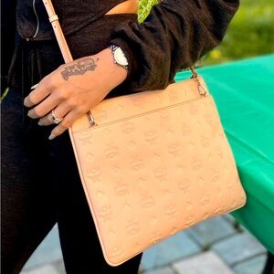 MCM Light Peach Crossbody Bag